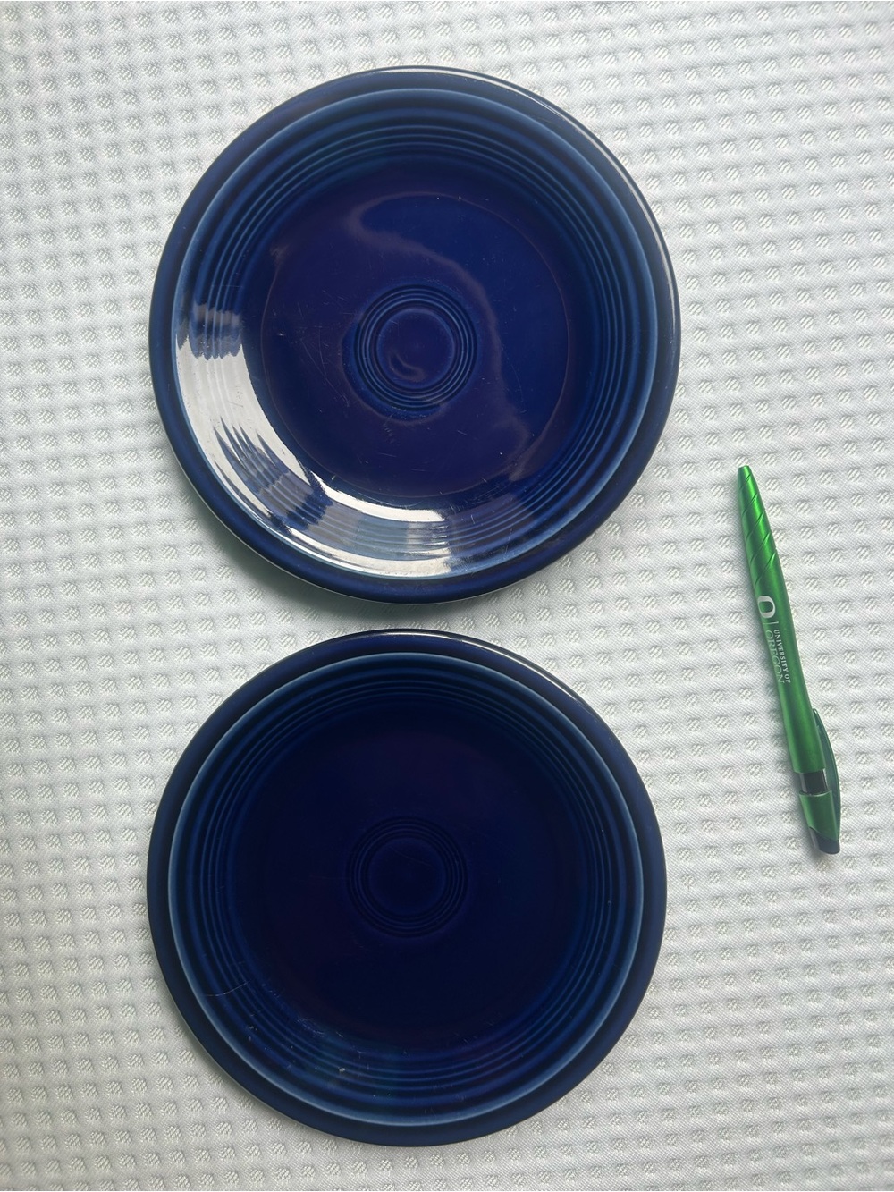 Set of Two Colbalt Fiesta Ware Salad Plates